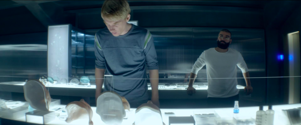 Caleb sees the creator's lab