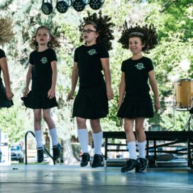 group of girls taking performance
